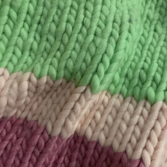 colorful CHUNKY KNIT CARDIGAN - Picture 5 of 5